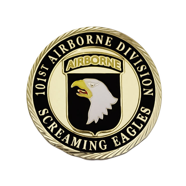 101st Airborne Division Screaming Eagles Metal Challenge Coin