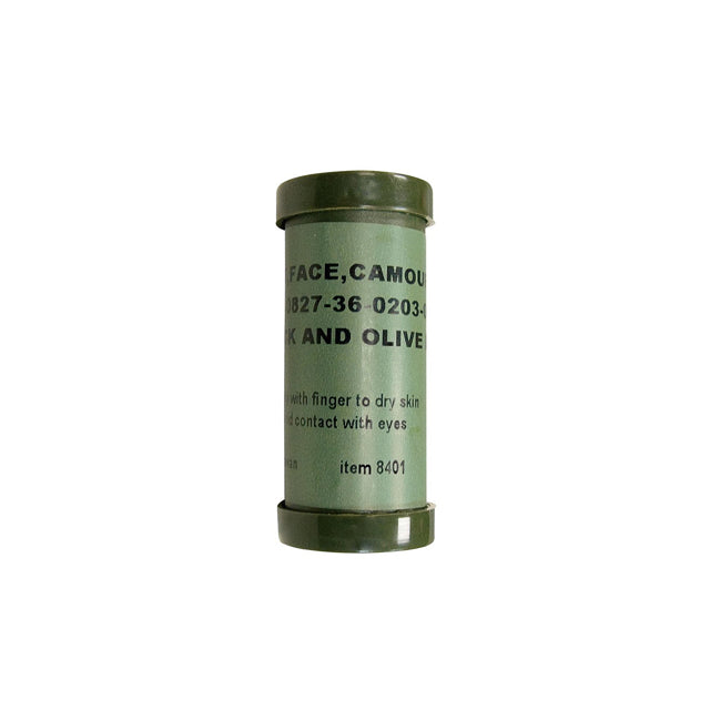 Military 2-Color Camouflage Face Paint Stick, Black and OD Green