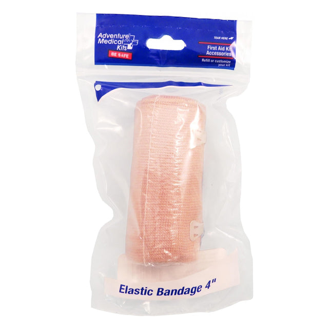 Elastic Bandage Wrap & 2 Metal Clips 4"