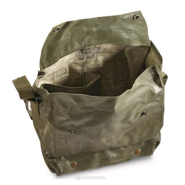 Czech Military Medical Rubberized Shoulder Bag, OD Green