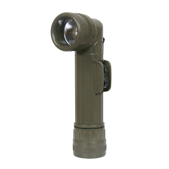 U.S. GI Angle-Head Flashlight, OD Green