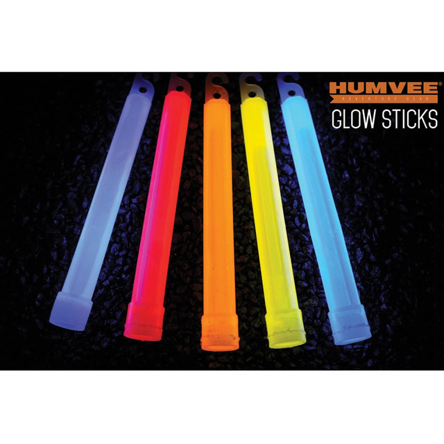 Humvee 6" Military Safety Glowstick Chem Light Rods, 10 Pack