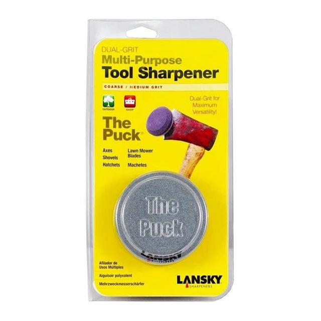Lansky Knife and Tool Sharpener Puck, Dual Grit