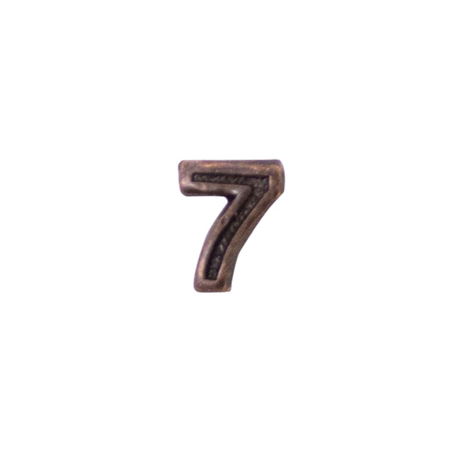 Number 7 Bronze Device Ribbon Attachment 3/16"