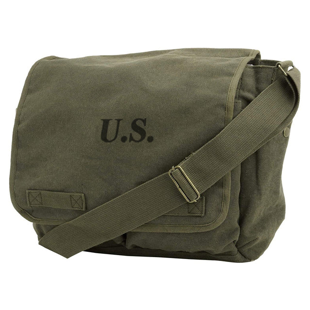 Canvas U.S. Parachutist Shoulder Bag, OD Green