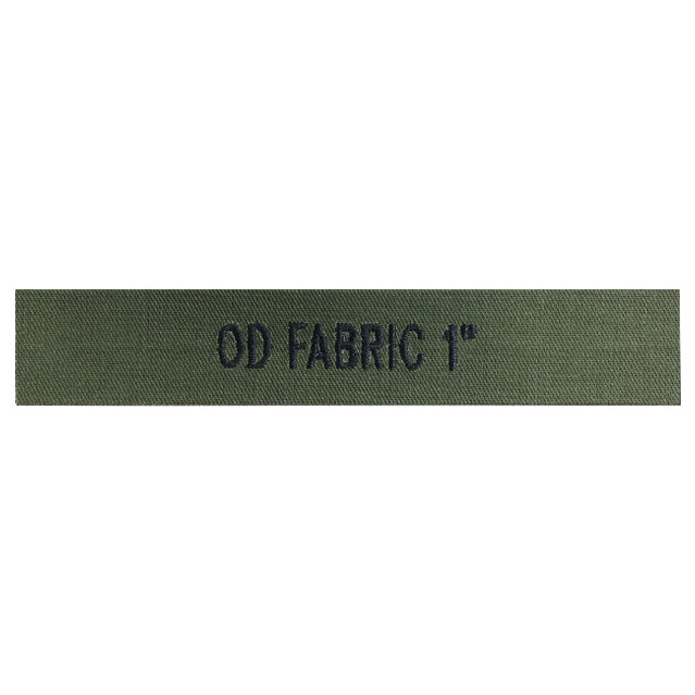 Custom OD Green 1" Twill Fabric Name Tape