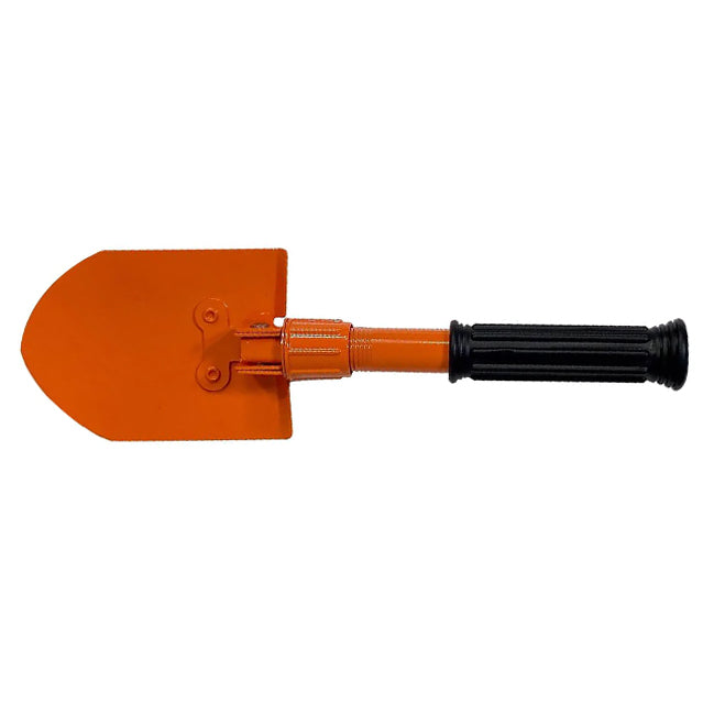 Metal Detecting Orange Mini E-Tool Folding Pick & Shovel