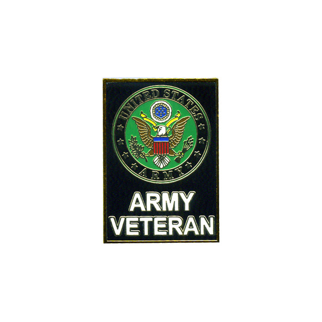 U.S. Army Veteran Rectangular Pin