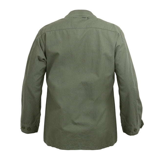 U.S. GI Jungle OD Green Fatigue Top, Vietnam War | STARS-N-STRIPES CO.