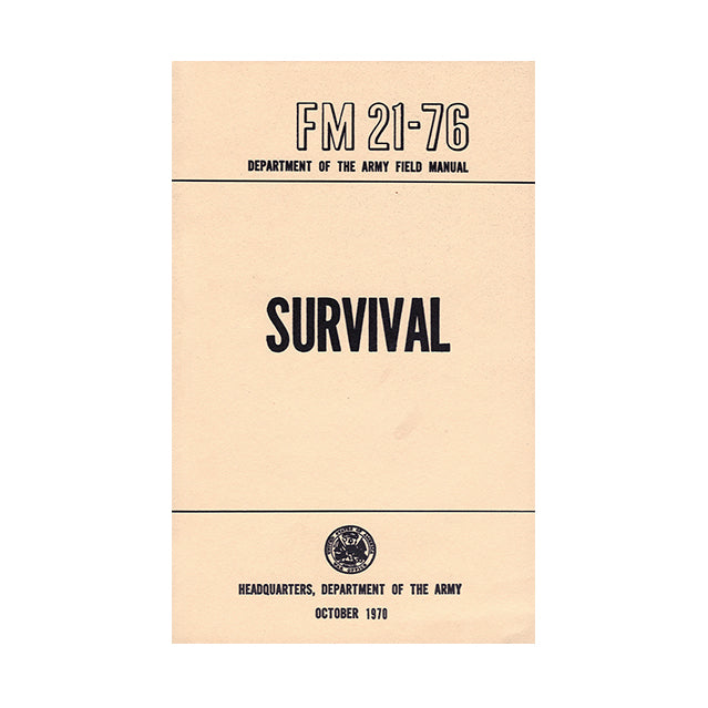 U.S. Army Survival FM 21-76 Field Manual Book
