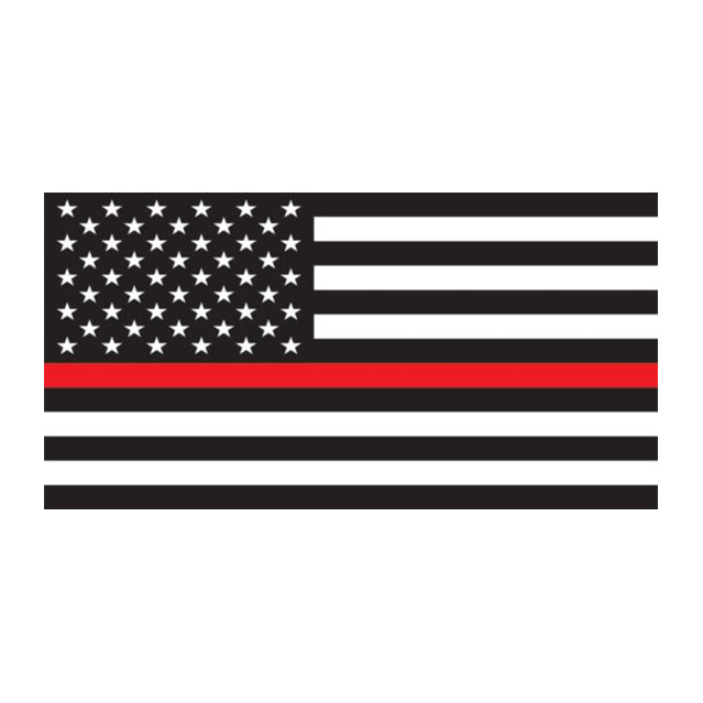 Thin Red Line American Flag Decal