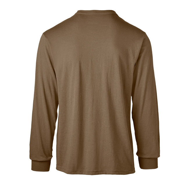 CIVVIESUPPLY Airborne Coyote Brown PT Shirt | USA-Made | Vet-Owned XL