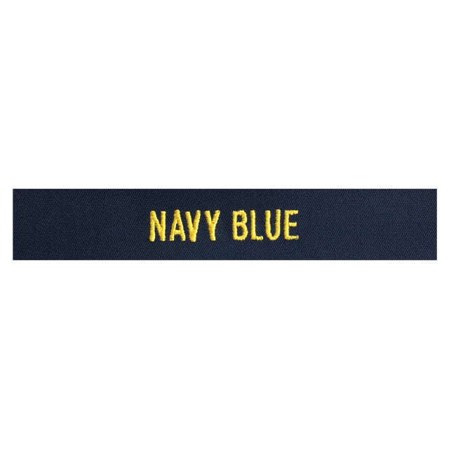 Custom U.S. Navy Blue Twill Fabric Name Tape