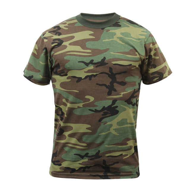 Woodland Camouflage Camo T-Shirt Shirt Tee