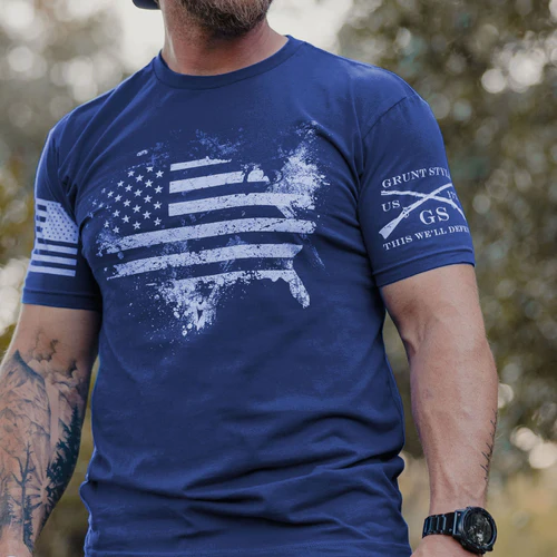 Grunt Style 2A This We'll Defend Patriotic Graphic Tee T-Shirt
