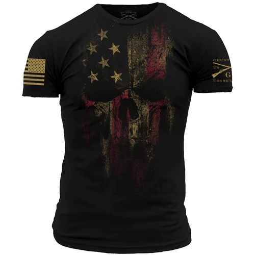 Grunt Style American Reaper Graphic Tee T-Shirt, Men's