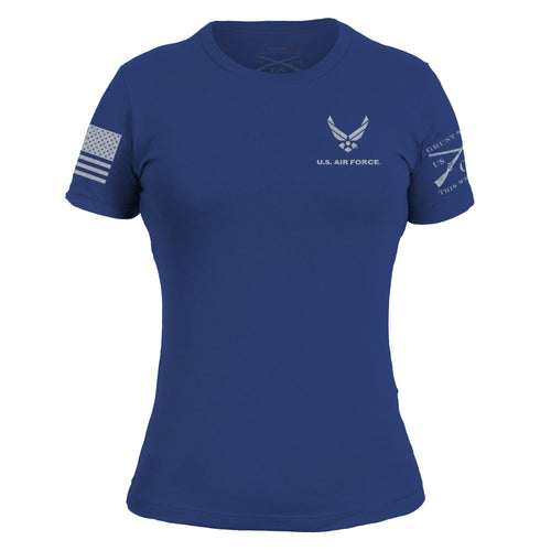 Grunt Style U.S. Air Force USAF Logo Graphic Tee T-Shirt, Women's