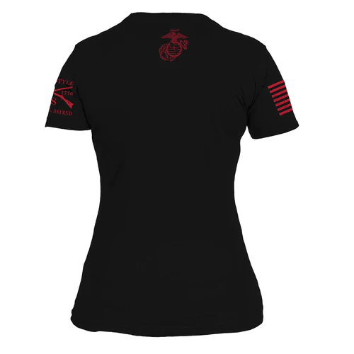 Grunt Style U.S. Marines USMC Est. 1775 Graphic Tee T-Shirt, Women's Shirt