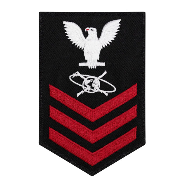 U.S. Navy Mass Communication Specialist (CS) Rating Patch, Blue (Tailo ...