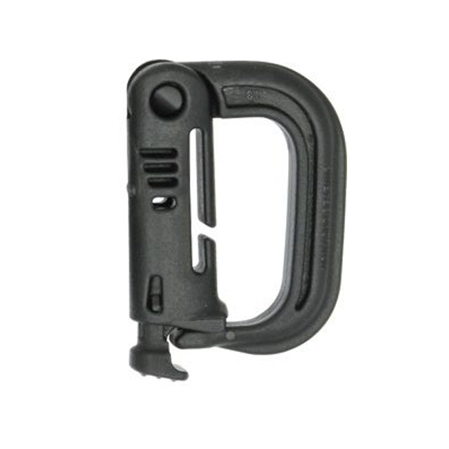 Military Grimloc Locking MOLLE Webbing D-Ring Black