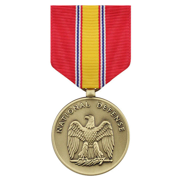 U.S. Military National Defense Service (NDSM) Full Size Medal, Anodized or Oxidized