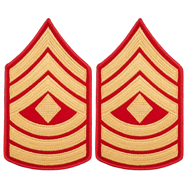 U.S. Marine Corps USMC First Sergeant (1stSgt) E-8 Rank Chevron Patche ...