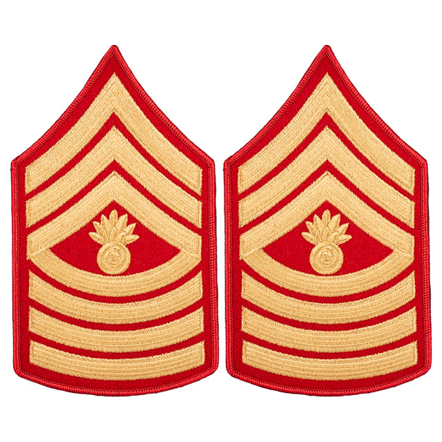 U.S. Marine Corps USMC Master Gunnery Sergeant (MGySgt) E-9 Rank Chevr | STARS-N-STRIPES CO. U.S. Marine Corps USMC Master Gunnery Sergeant (MGySgt) E-9 Rank Chevr | STARS-N-STRIPES CO.