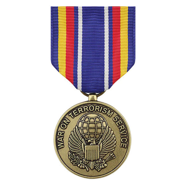 U.S. Military Global War on Terrorism Service (GWOTS) Full Size Medal, Anodized or Oxidized