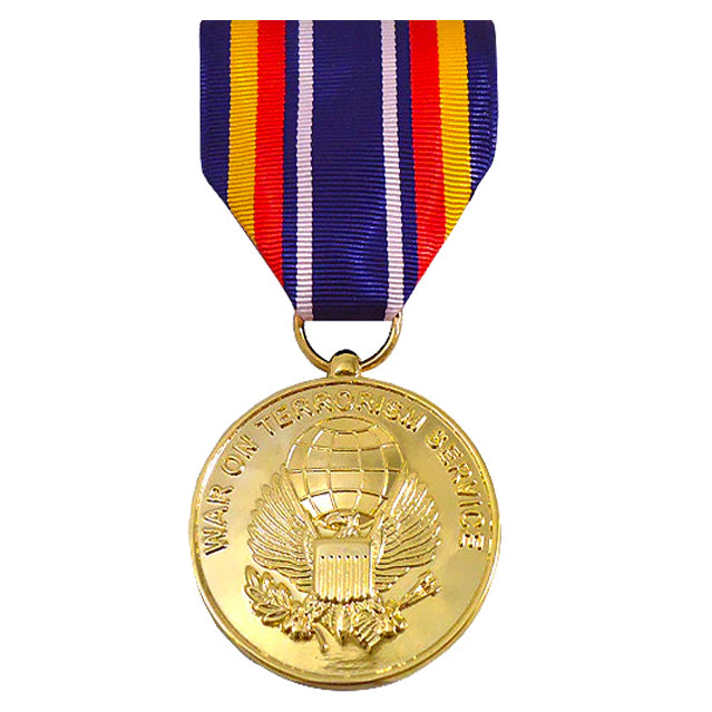U.S. Military Global War on Terrorism Service (GWOTS) Full Size Medal, Anodized or Oxidized