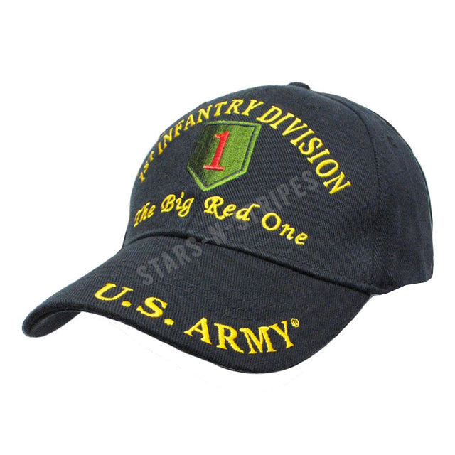 1st Infantry Division "The Big Red One" Cap, Black