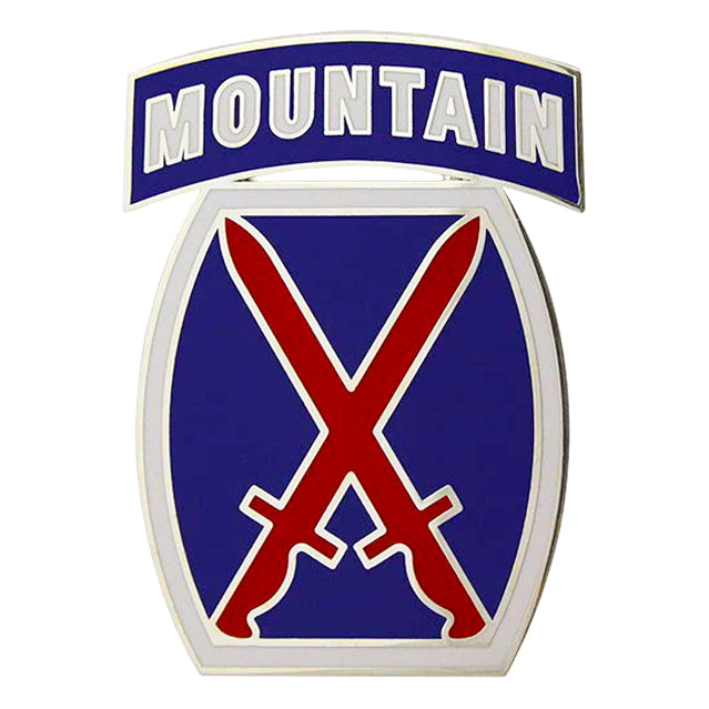 10th Mountain Division & Mountain Tab Combat Service Identification Badge (CSIB)