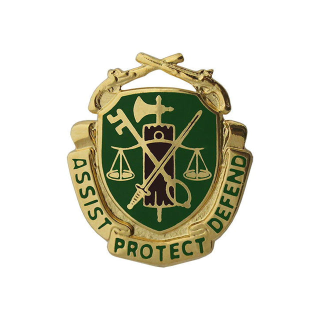 U.S. Army Military Police (MP) Corps Regimental Crest (Assist Protect Defend)