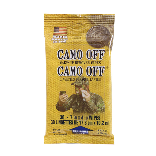 Camo Off Camouflage Face Paint Remover Wipes