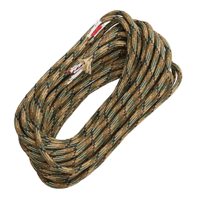 Live Fire FireCord Tinder Paracord Black or MultiCam, 25 Ft
