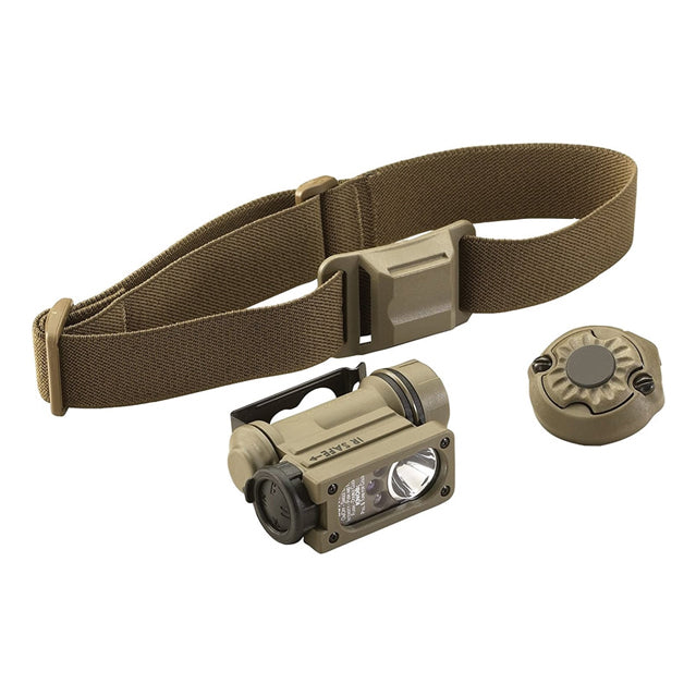 streamlight helmet flashlight Streamlight Sidewinder Compact II Helmet LED/IR/Strobe Flashlight, Coy