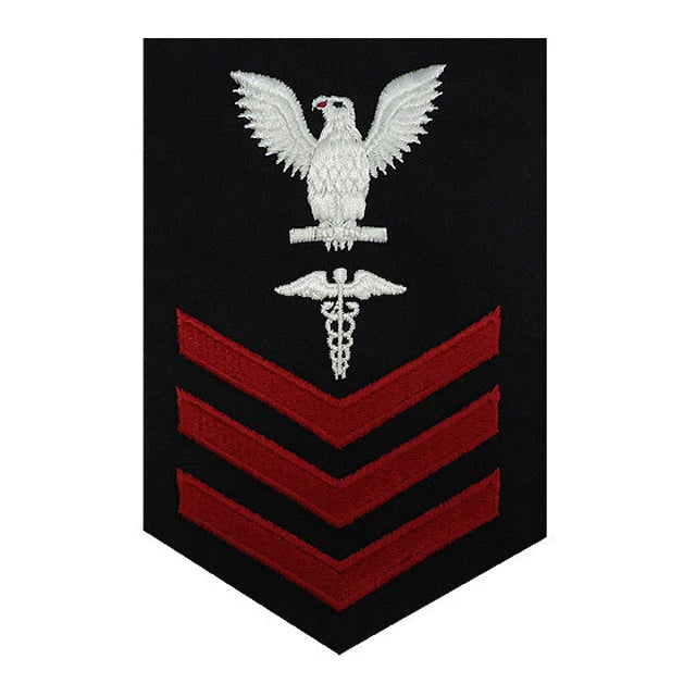 navy corpsman dress blues Hospital Corpsman wearing the Marine Corps Service Uniform