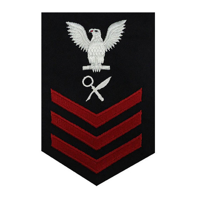 navy dress blue patches US Navy Musician 3rd Class Dress Blue Rating Patch