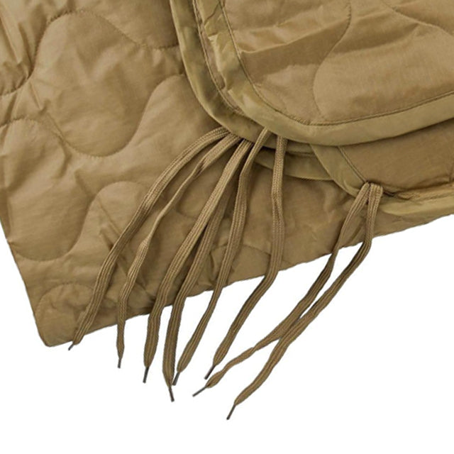 Deluxe Military Poncho Liner Blanket, OD Green & Coyote Brown