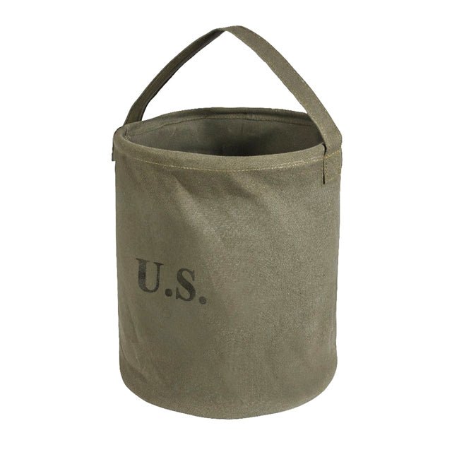 Military Collapsible Canvas Water Carrying Bucket