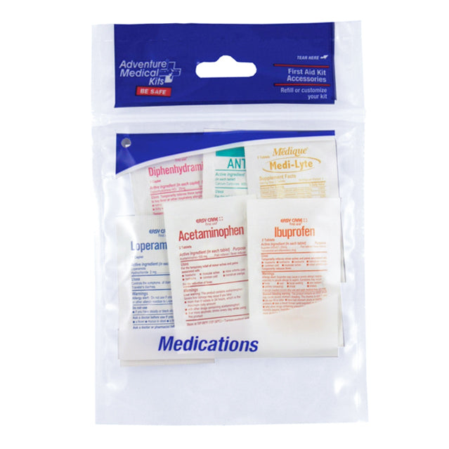 Waterproofed First Aid Medication Packet Refills