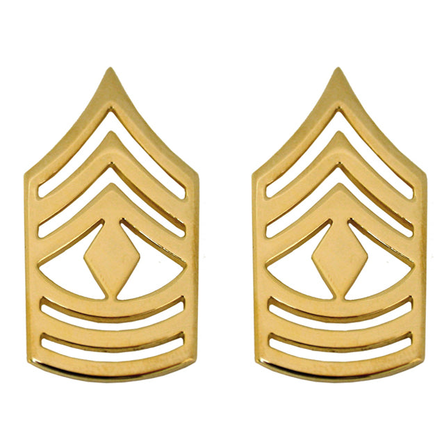U.S. Army First Sergeant (1SG) Collar Ranks, Gold