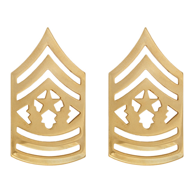 U.S. Army Command Sergeant Major (CSM) Collar Ranks, Gold