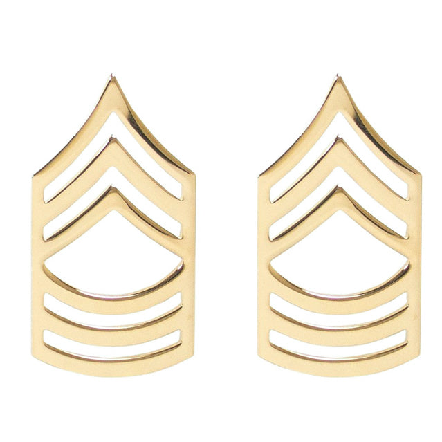 U.S. Army Master Sergeant (MSG) Collar Ranks, Gold