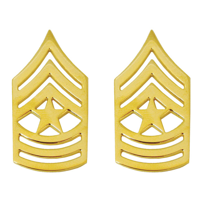 U.S. Army Sergeant Major (SGM) Collar Ranks, Gold