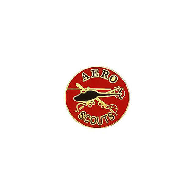 Army Aero Scouts Air Cavalry Helicopter Enamel Lapel Pin
