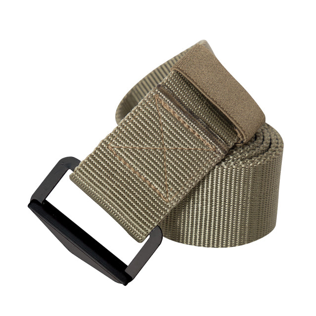 Marine Corps Belt: Khaki Cotton with Open Face 24K Gold Plated Buckle and  Tip