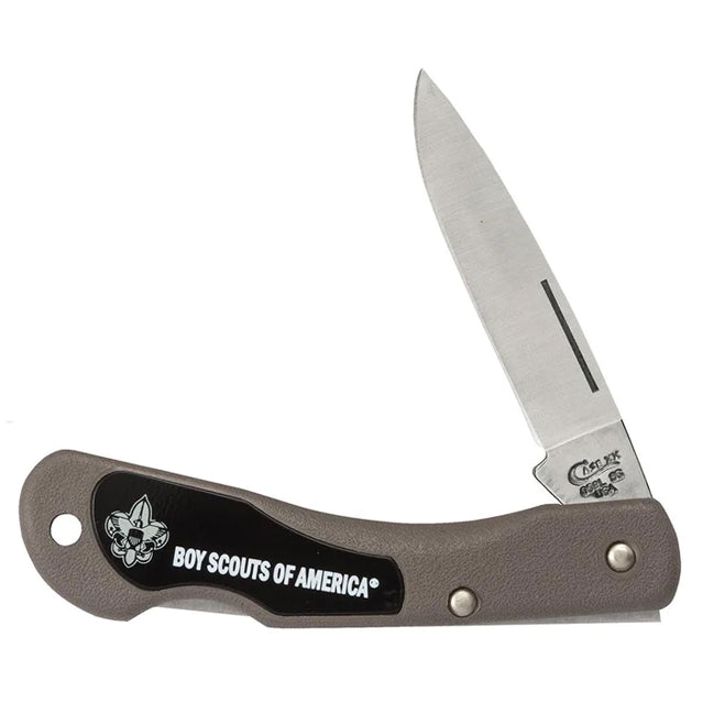 Case Boy Scouts of America® BSA Smooth Synthetic Mini Blackhorn Pocket Knife, Olive Green