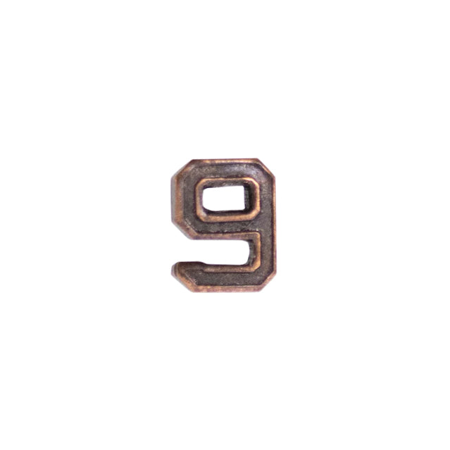 Number 9 Bronze Device Ribbon Attachment 3/16"