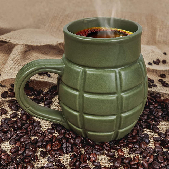 Caliber Grenade Shaped Green Coffee Mug Amazon