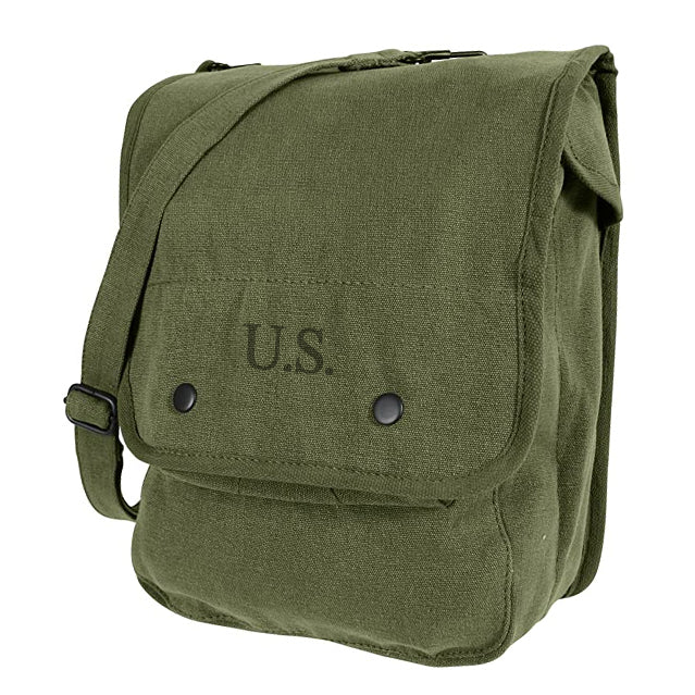 Canvas U.S. Vietnam War Map Case Shoulder Bag, New